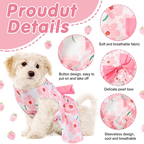 Dog Dress Girl Dog Clothes, Dogs Dresses Pet Apparel With Bowknot